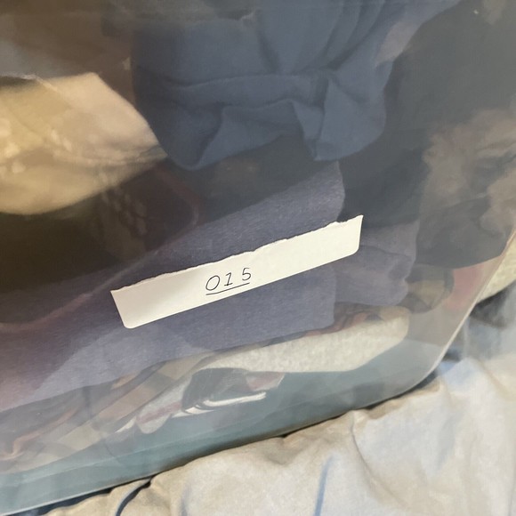 Vintage Teal Blue Thick CB Cutter Buck Long Sleeve Mock Neck Sweatshirt … - Picture 11 of 11